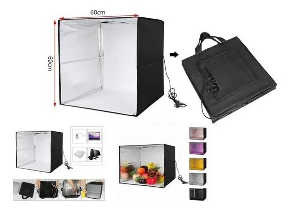 ESTUDIO FOTOGRAFICO PORTATIL CAJA 60X60 CM - 4