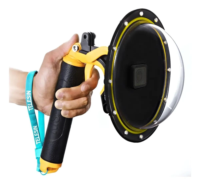 CARCASA ACUATICA DOMO PARA GOPRO HERO 5 6 7 CON DISPARADO - 1
