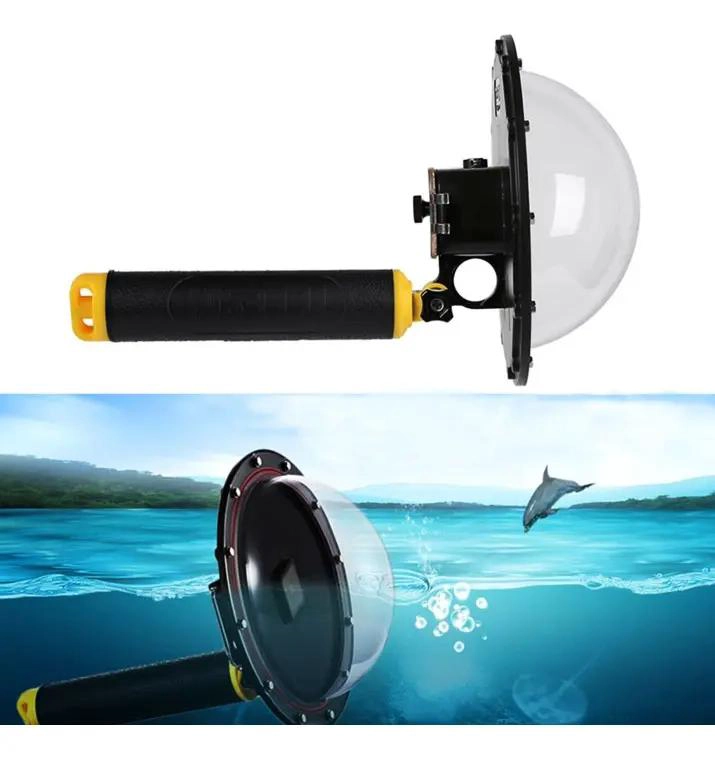 CARCASA ACUATICA DOMO PARA GOPRO HERO 5 6 7 CON DISPARADO - 4