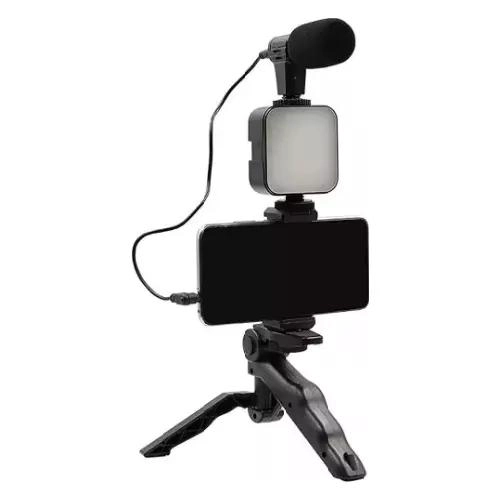 KIT COMPLETO DE GRABACION CON ESTABILIZADOR, LUZ LED YMIC - 1