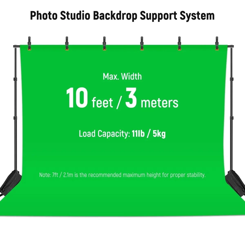 SISTEMA DE SOPORTE PARA FONDO DE ESTUDIO 3X2.1M - 2