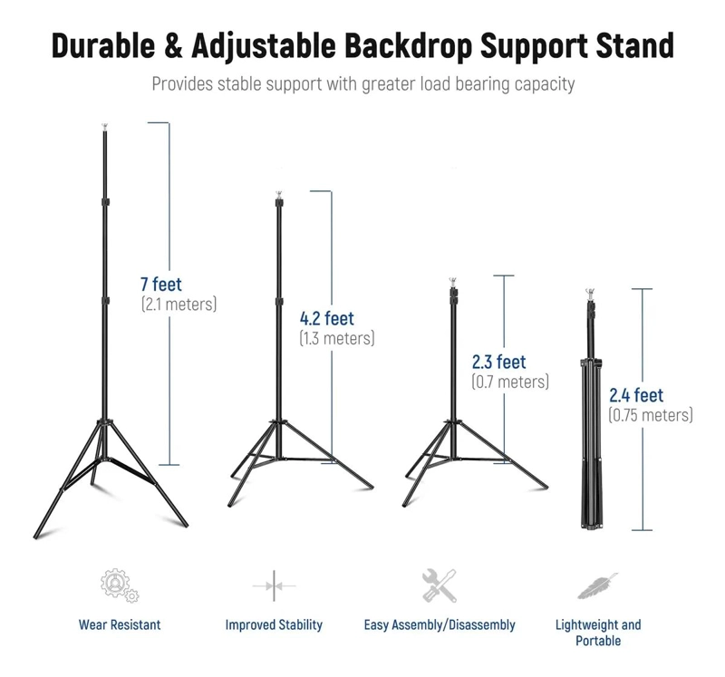 SISTEMA DE SOPORTE PARA FONDO DE ESTUDIO 3X2.1M - 5