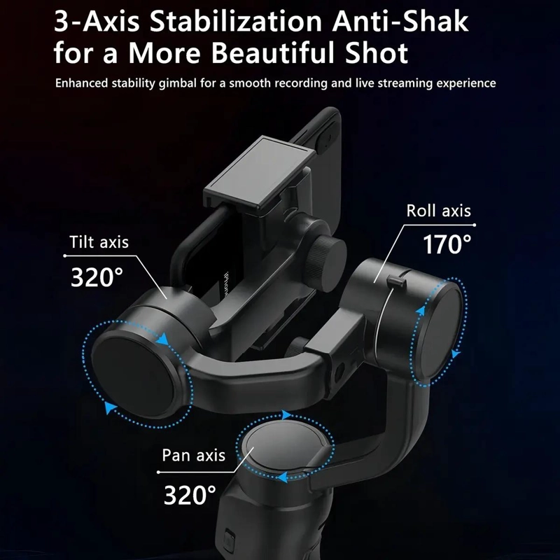 ESTABILIZADOR GIMBAL PARA CELULAR Y CAMARA - 5