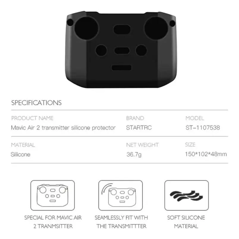PROTECTOR DE SILICONA PARA DRONE MINI 2, AIR 2 Y MINI 3 - 5