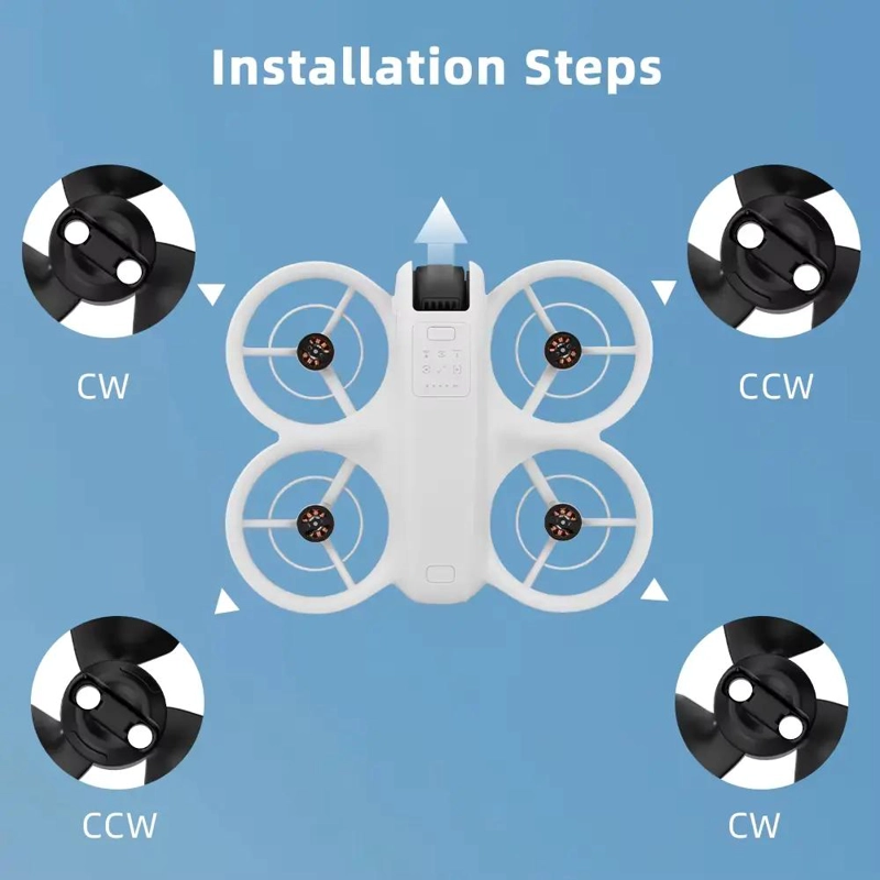 JUEGO DE 4 HE LICES SILENCIOSAS PARA DJI NEO - 5