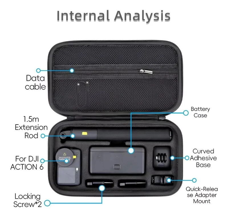 ESTUCHE PREMIUM PARA CAMARA DE ACCION Y ACCESORIOS - 2