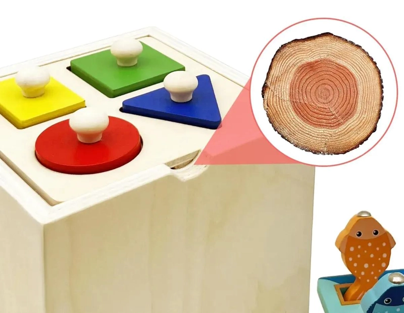 JUGUETE MONTESSORI 4 EN 1 DE MADERA DIDACTICO PARA NIÑOS - 3