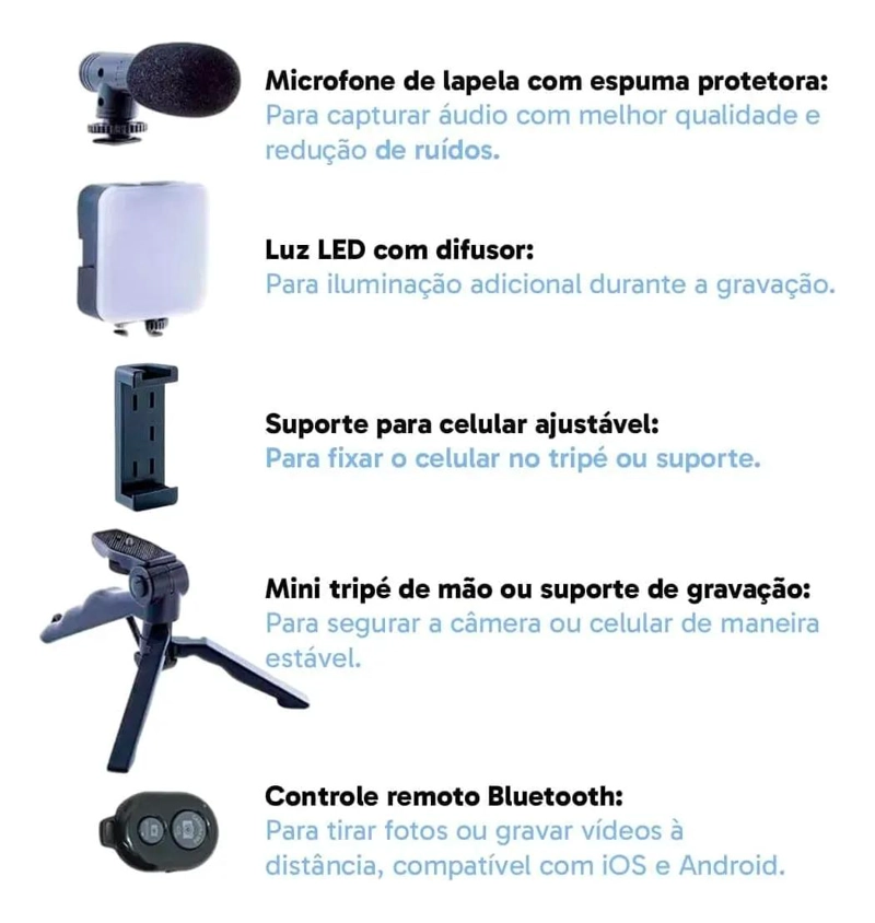 KIT ESTABILIZADOR PARA VIDEO CON REFLEX Y CELULAR - 3