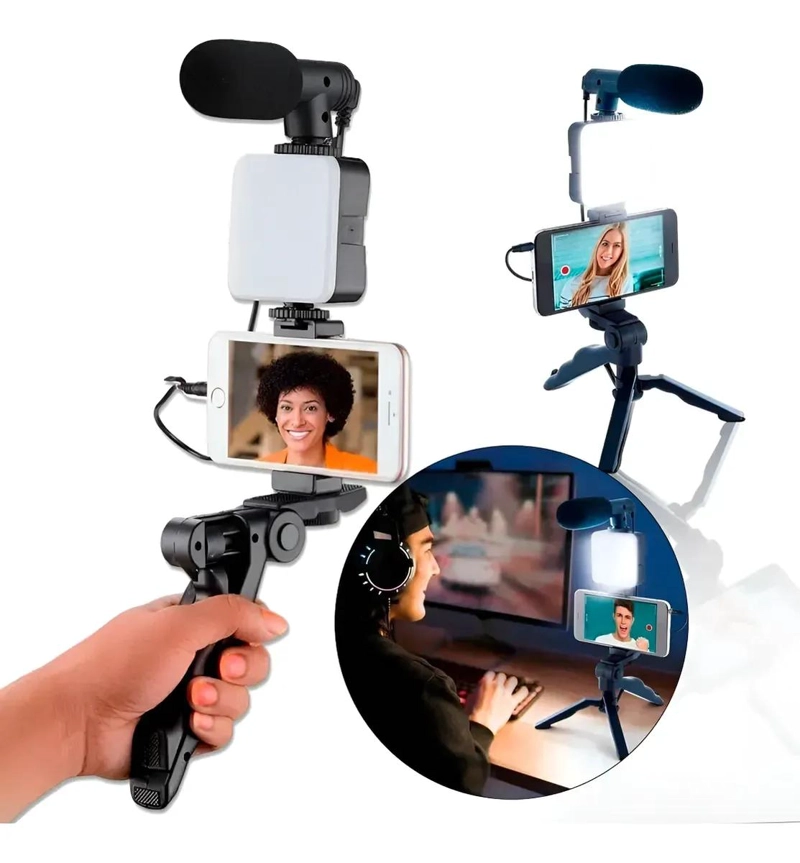 KIT ESTABILIZADOR PARA VIDEO CON REFLEX Y CELULAR - 4