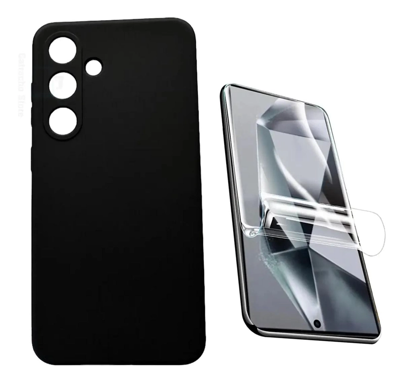 GENÉRICO CARCASA DE SILICONA PARA SAMSUNG S25 CON LAMINA HIDROGEL