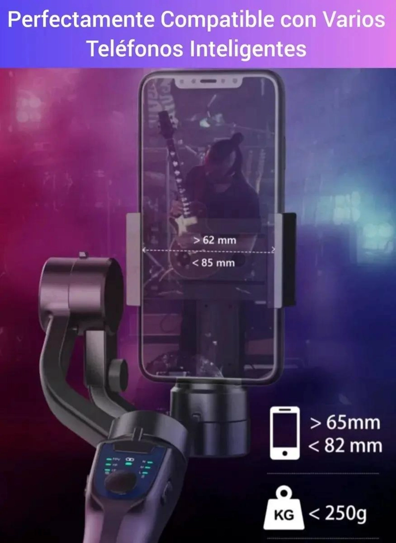 GIMBAL ESTABILIZADOR 3 EJES PARA CELULARES Y CAMARAS DE 3 - 3
