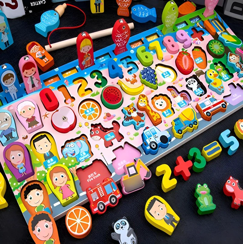 JUGUETES EDUCATIVOS DE MADERA PARA NIÑOS - 1