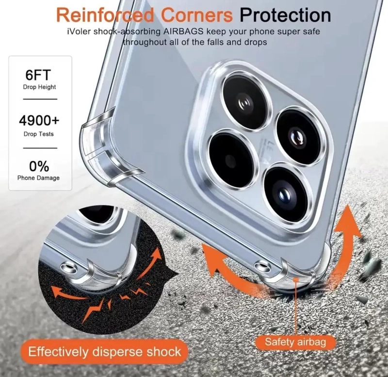 FUNDA ANTI SHOCK PARA XIAOMI 15T CON LAMINA DE VIDRIO - 3