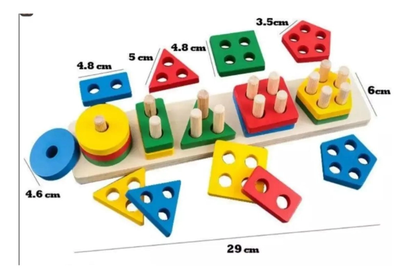 PACK 10 JUGUETES DIDACTICOS DE MADERA MONTESSORI - 3