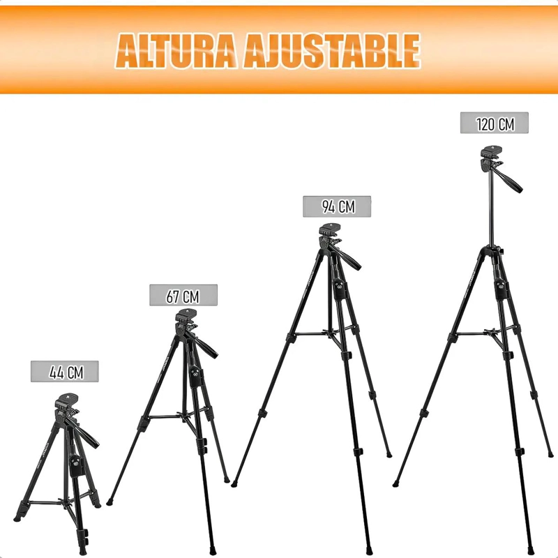 TRIPODE EXTENSIBLE PARA CELULAR Y CAMARA CON CONTROL REM - 3