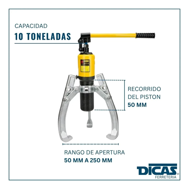 EXTRACTOR HIDRAULICO DE RODAMIENTOS 10 TONELADAS PARA DAM - 4