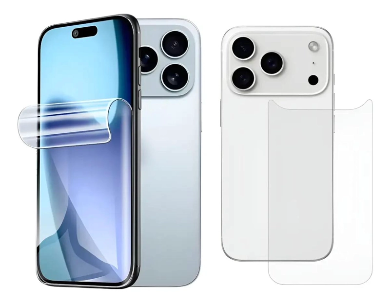 GENÉRICO LAMINAS HIDROGEL PARA PANTALLA Y TRASERA IPHONE 17 PRO
