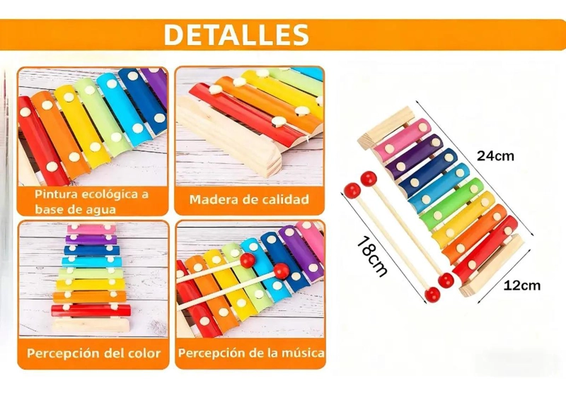 PACK 10 JUGUETES DIDACTICOS DE MADERA MONTESSORI - 2