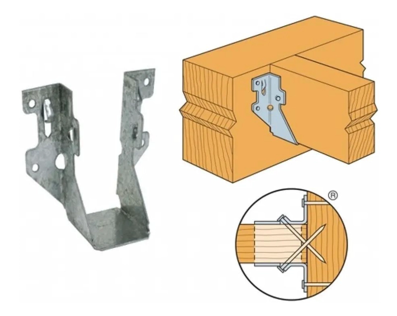 15 SOPORTES PARA VIGA CEPILLADA 2X4 Y 2X5 - 1