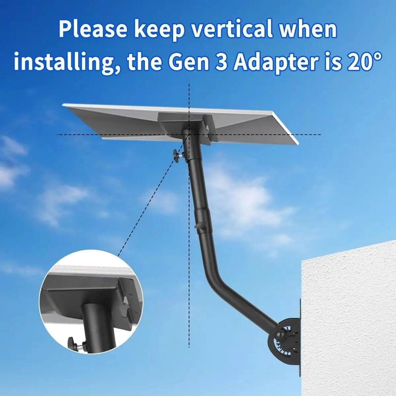 SOPORTE PARA MASTIL DE ANTENA STARLINK V3 CON KIT DE FIJ - 2