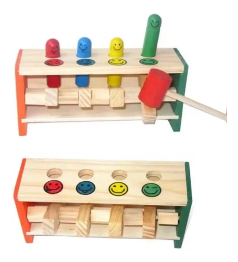 MARTILLO DE MADERA PARA NIÑOS PEGA TOPO - 2