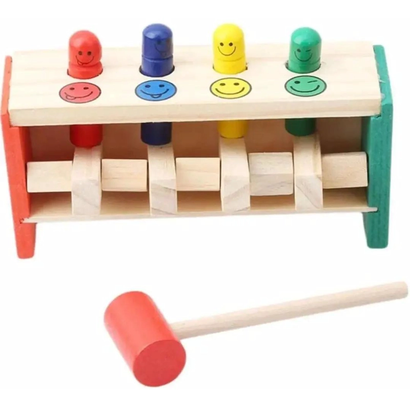 MARTILLO DE MADERA PARA NIÑOS PEGA TOPO - 4
