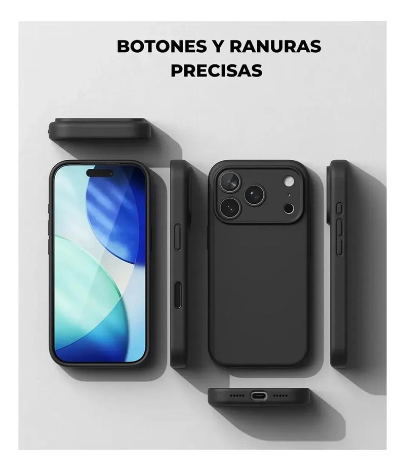 CARCASA PROTECTORA PARA IPHONE 17 PRO MAX Y AIR CON MICA - 4