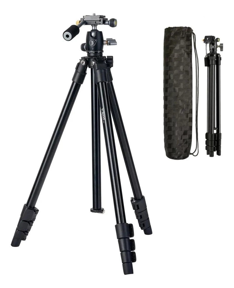 TRIPODE PARA CAMARA Y CELULAR CON ADAPTADOR - 1