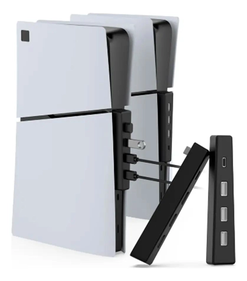HUB 4 PUERTOS USB 2.0 CON USB-C PARA PS5 SLIM - 2