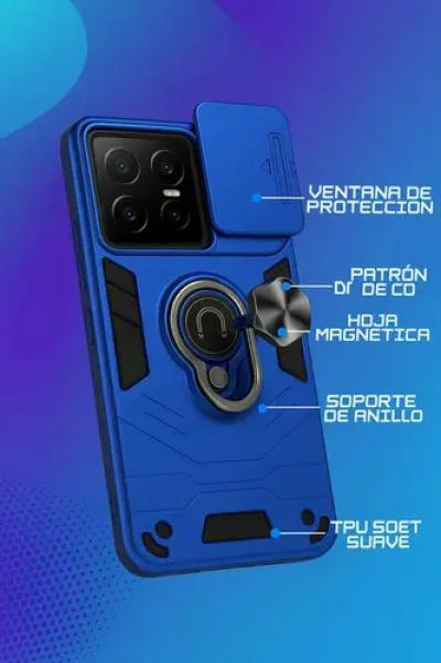 CARCASA ANTIGOLPE CON ANILLO PARA XIAOMI REDMI 15C - 5