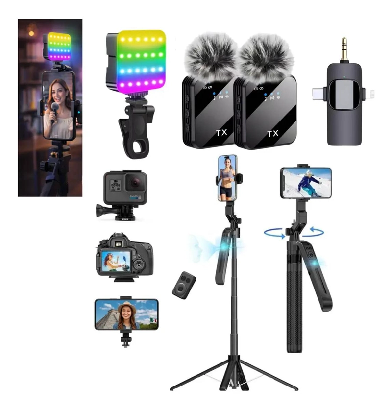 KIT COMPLETO PARA CREAR CONTENIDO CON TRIPODE INTELIGENTE - 1