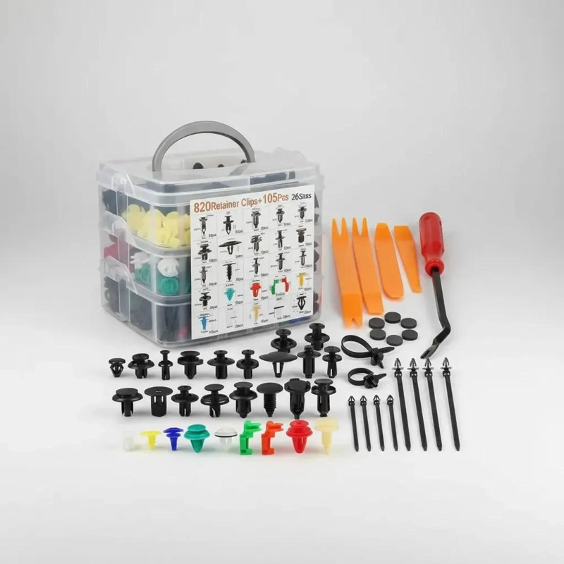 KIT 725 CLIPS DE RETENCION PLASTICO PARA AUTO - 3