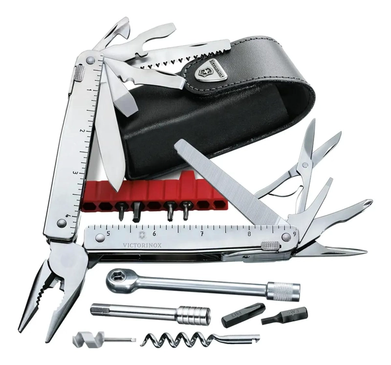 HERRAMIENTA MULTIFUNCIONAL SWISS TOOL X PLUS COLOR PLATA - 1