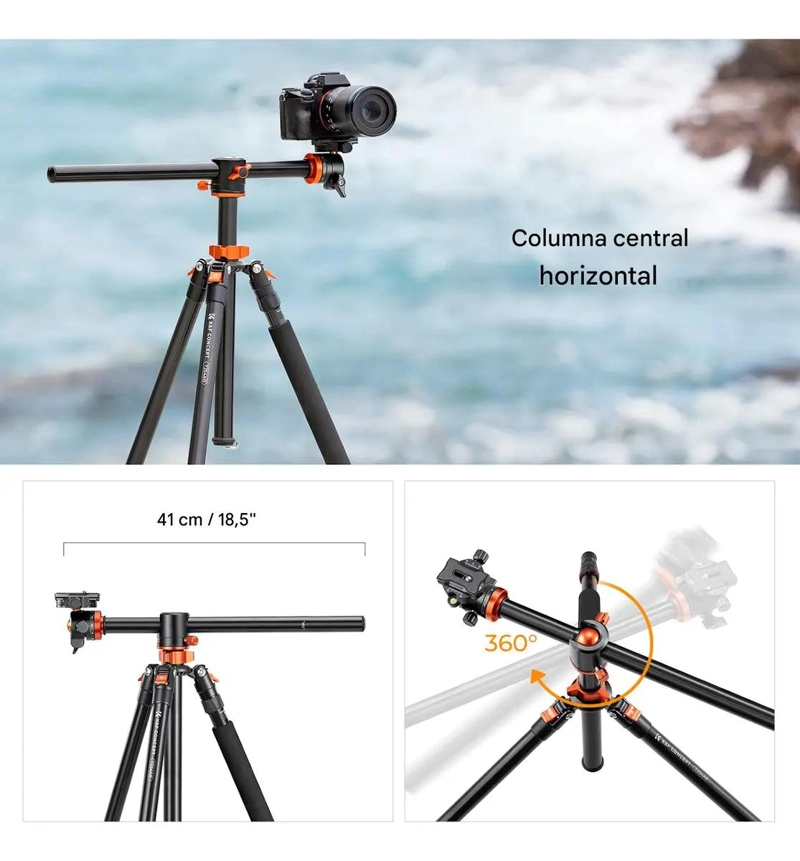 TRIPODE MONOPOD CENITAL CON CABEZAL BH-28L - 5
