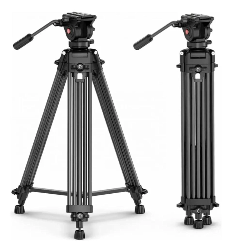 TRIPODE DE ALUMINIO CON CABEZAL PARA VIDEO MT-81 - 2