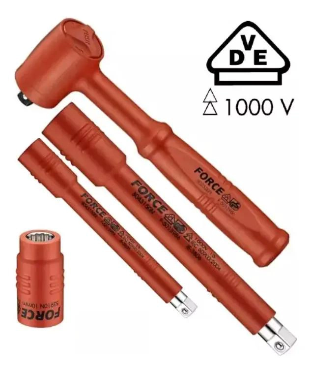 JUEGO DE 17 DADOS POLIGONALES 3/8'' - 4