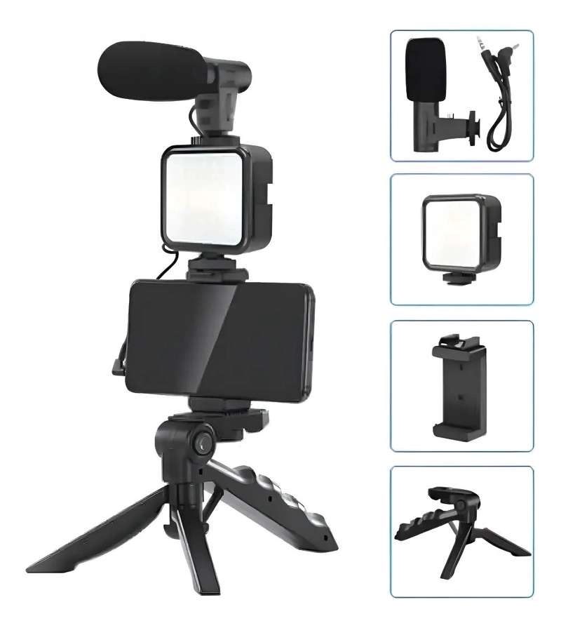 KIT DE GRABACION PARA CELULAR CON ESTABILIZADOR Y TRIPODE - 5