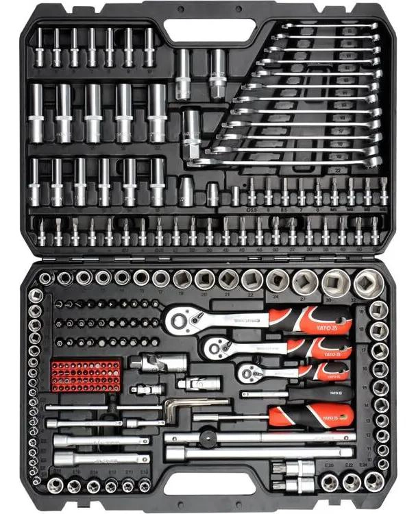 JUEGO DE DADOS 1/2'', 3/8'' Y 1/4'' 216 PIEZAS - 2