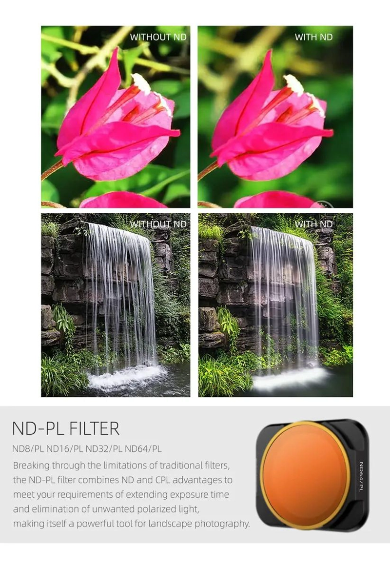 SET DE FILTROS ND PARA DRONE DJI AIR 2 Y AIR 2S - 5