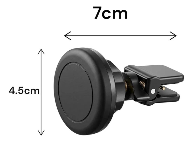 SOPORTE CELULAR MAGNE TICO 360° PARA REJILLA DE AUTO - 3