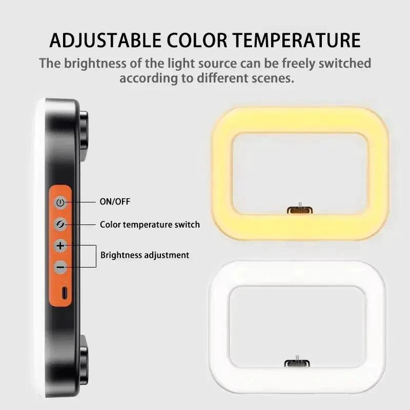 ESTABILIZADOR PORTATIL PARA TELE FONO CON LUZ ANULAR - 3