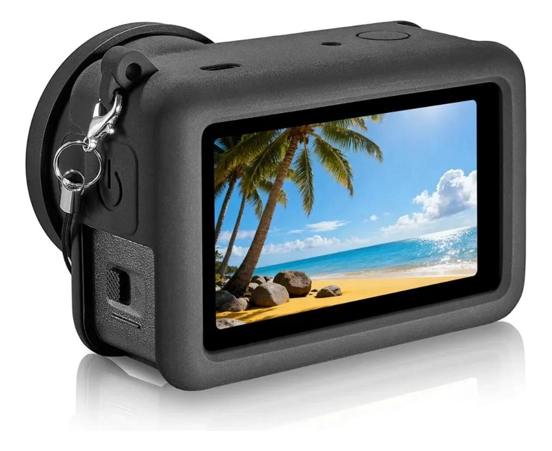 CARCASA DE SILICONA CON CORREA PARA CAMARA DEPORTIVA - 3