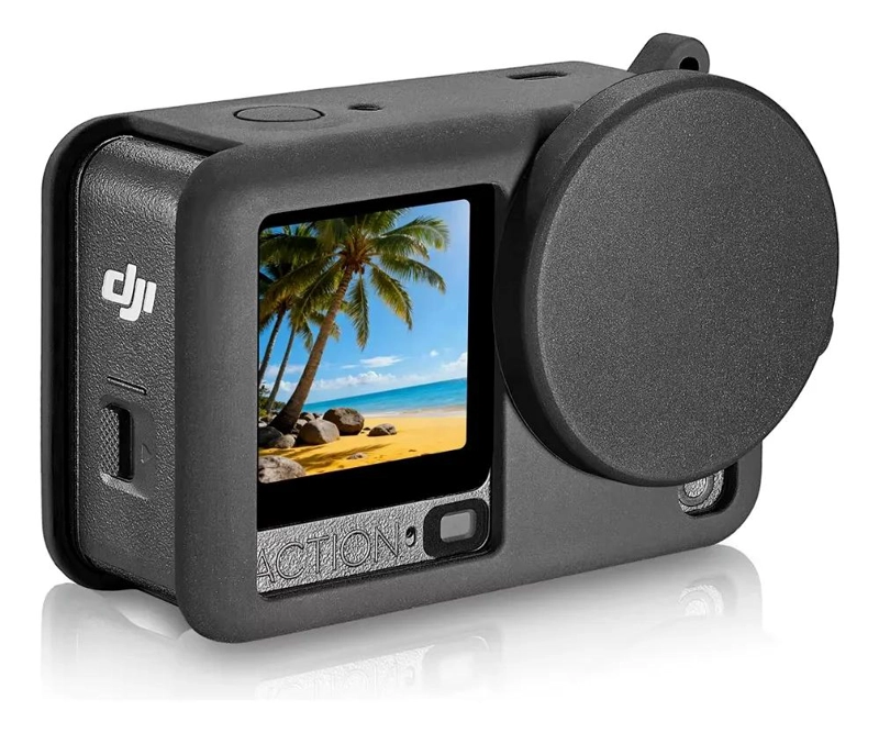 CARCASA DE SILICONA CON CORREA PARA CAMARA DEPORTIVA - 5