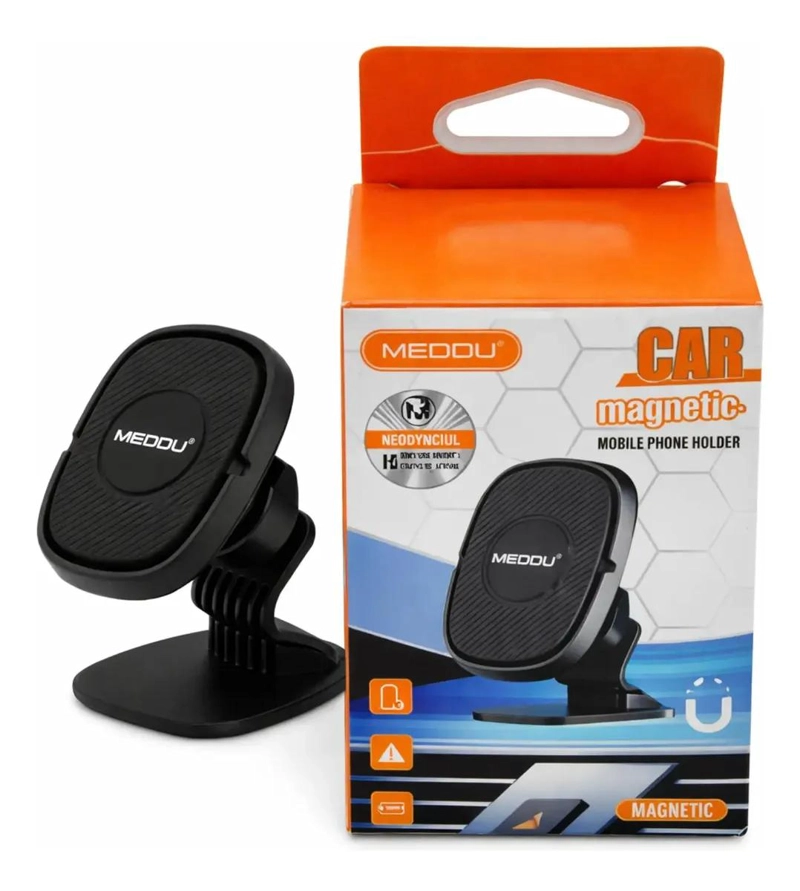 SOPORTE MAGNE TICO PARA AUTO CON PLACA METALIZADA - 4