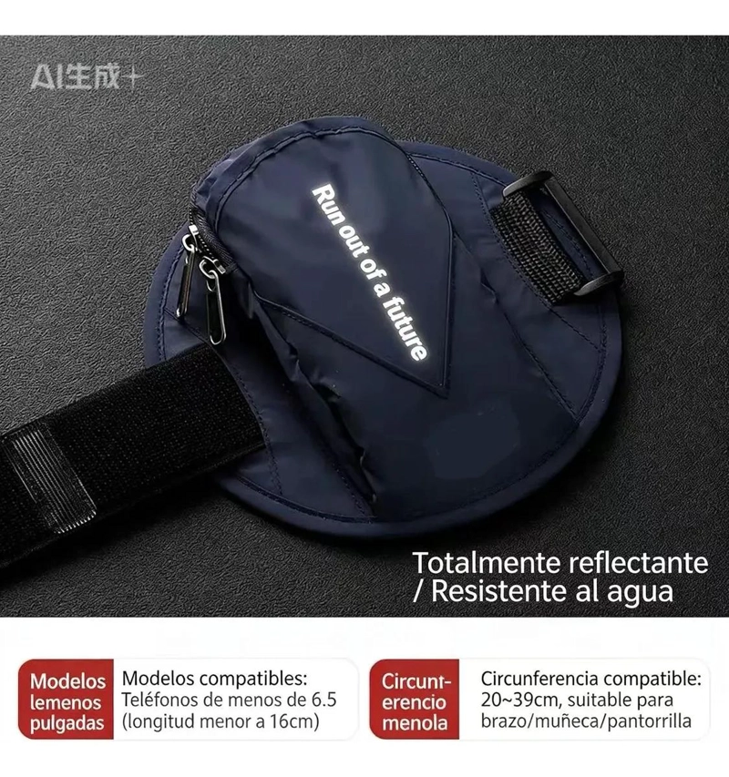 BOLSA DEPORTIVA AZUL PARA BRAZO PARA TELE FONO - 2