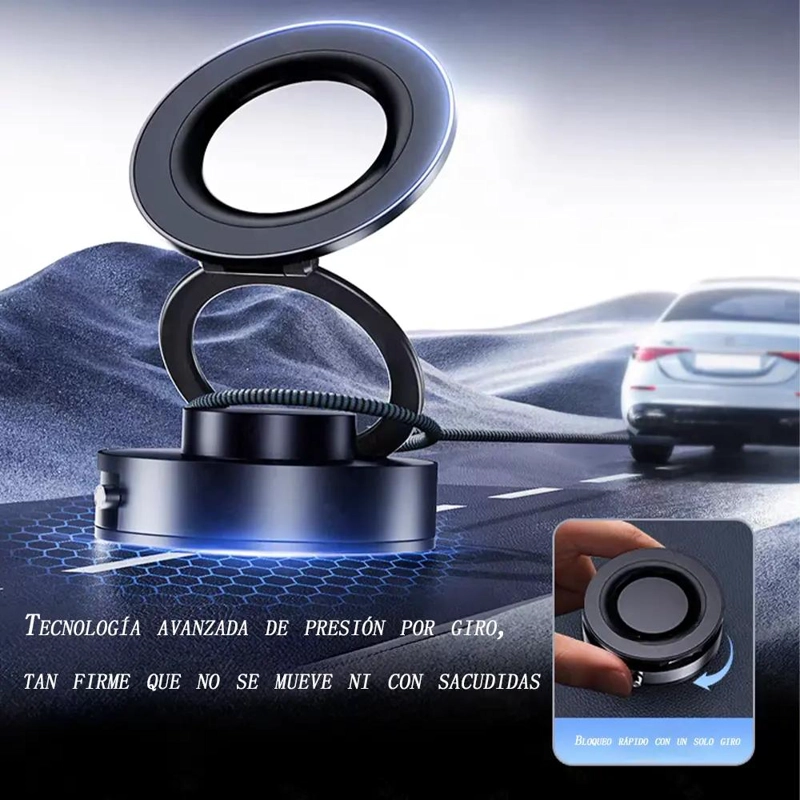 SOPORTE MAGNE TICO 360° CON VENTOSA ULTRA FUERTE PARA CELU - 3