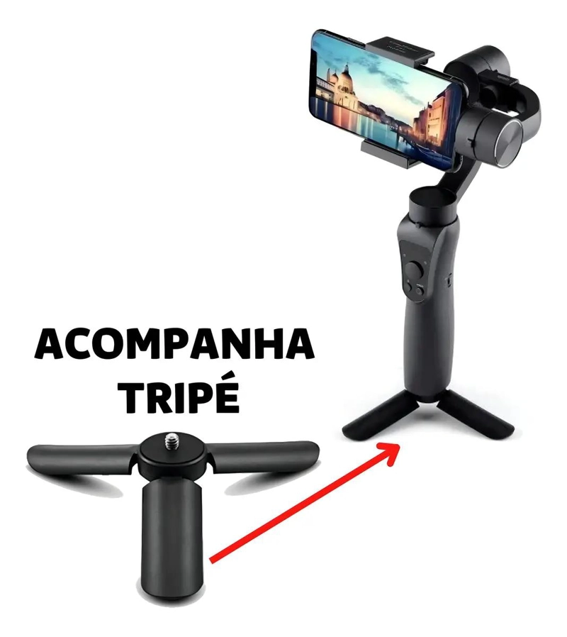 ESTABILIZADOR GIMBAL H4 PARA TELE FONO CELULAR - 3