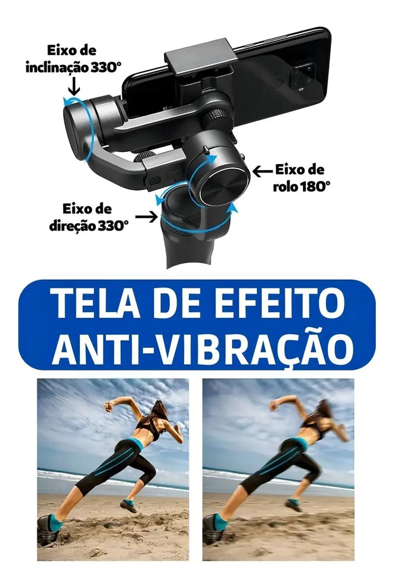 ESTABILIZADOR GIMBAL H4 PARA TELE FONO CELULAR - 4