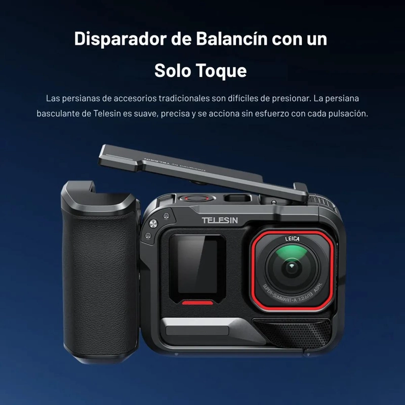 KIT SOPORTE Y JAULA DE ALUMINIO PARA INSTA360 ACE PRO - 3