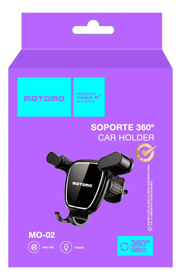 SOPORTE PARA AUTO CON GIRO 360° EN NEGRO - 2